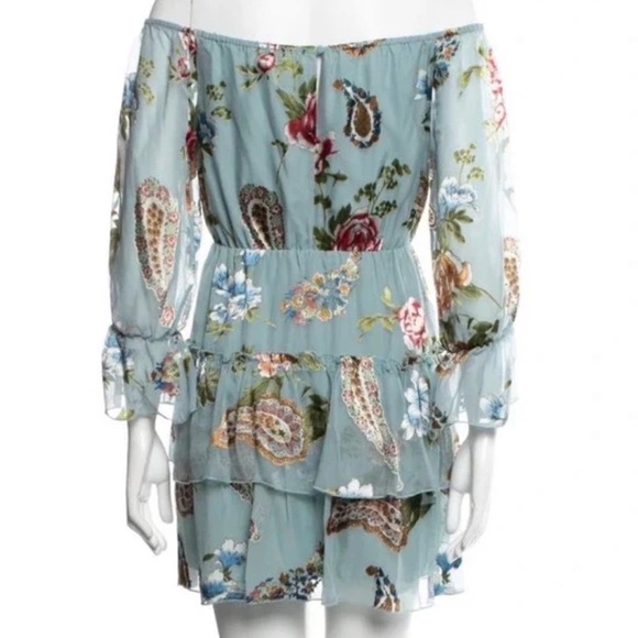 Alice + Olivia Floral Waylon Mini Dress - Picture 3 of 8